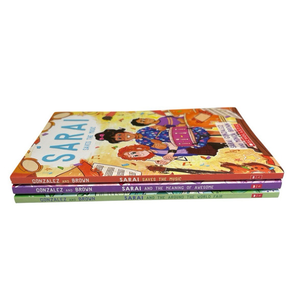 Elementary School Lot of 3 Books Sarai Series Saves The Music Awesome World Fair - Picture 6 of 9